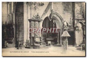 Old Postcard Cathedral of the Episcopal Throne Escar and Lectern