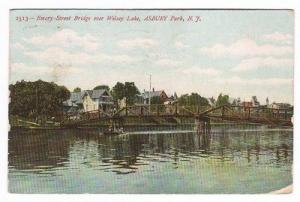 Emery Street Bridge Asbury Park New Jersey 1907 postcard