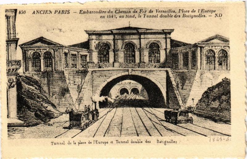 CPA PARIS 17e ANCIEN PARIS Tunnel de la Place de l'Europe (539319)