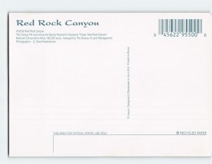 Postcard Red Rock Canyon, Mountain Springs, Nevada
