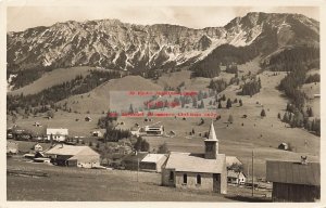 Germany, Bad Hindelang, RPPC, Scenic View, Church, Kaufmann Photo