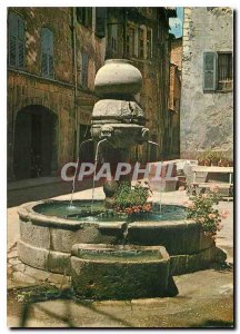 Modern Postcard Images of Provence Old fountain in Castellane