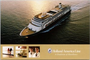 Volendam Ship Holland America Line Ships Unused Continental Postcard C9