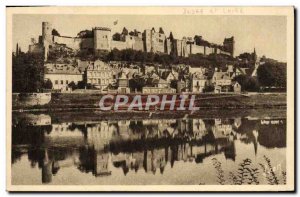 Old Postcard Chateaux De La Loire Chateau Chinon Given the banks of the Vienne