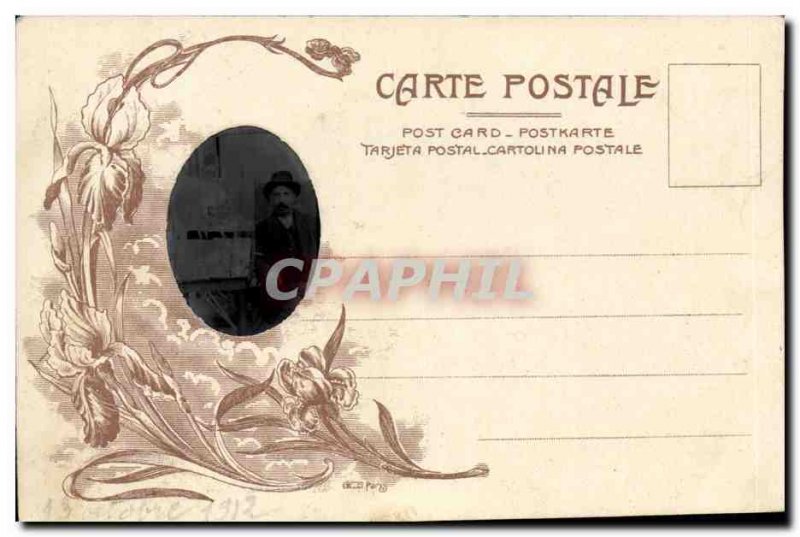 Old Postcard Fancy Man Photography