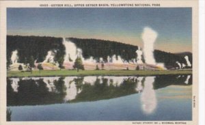 Geyser Hill Upper Geyser Basin Yellowstone National Park Curteich