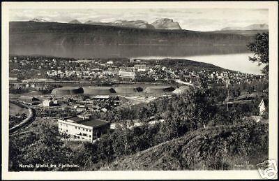 norway norge, NARVIK, Utsikt fra Fjellheim (1950s) RPPC