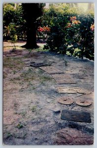 Friendship Walk, Stepping Stones, Edison Winter Home, Ft Myers Florida Postcard