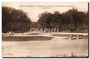 Postcard Old Forest of Compiegne Monument & # 39armistice (Marcel margins) an...