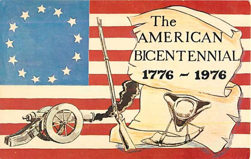 The American Bicentennial 1776-1976 Chrome Postcard