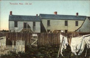 Nantucket MA Old Jail c1910 Postcard #2