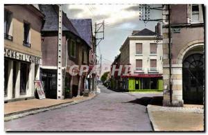 Modern Postcard La Guerche de Bretagne Old and Porches Street Dugesclin