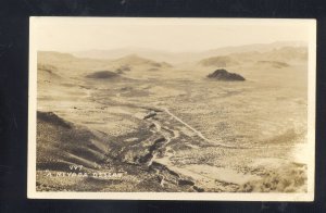 RPPC A NEVADA DESERT BIRDSEYE VIEW VINTAGE REAL PHOTO POSTCARD