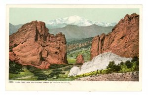 CO - Colorado Springs. Garden of the Gods Gateway & Pikes Peak