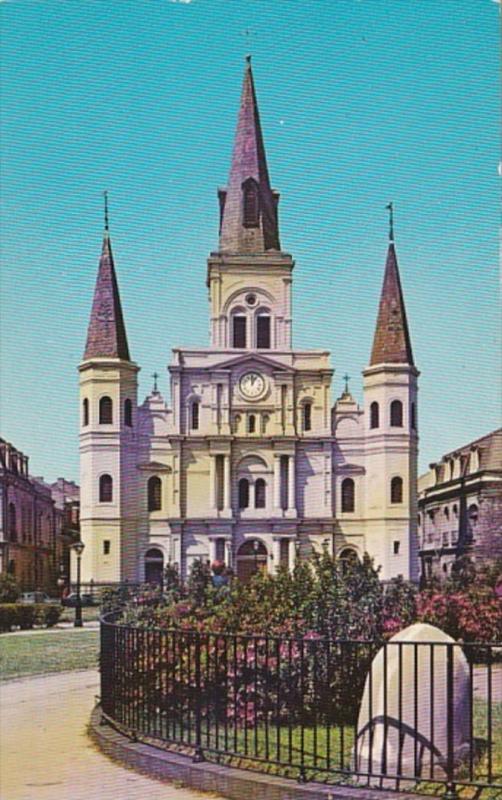 Louisiana New Orleans St Louis Cathedral At Jackson Square