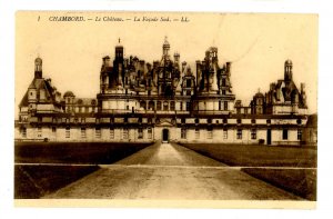 France - Chambord. The Chateau, Southern Façade