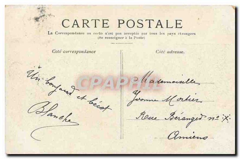 Old Postcard Paris's Place de la Concorde