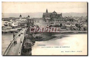 Old Postcard Cordoba Vista Desde La Torre De Carraola