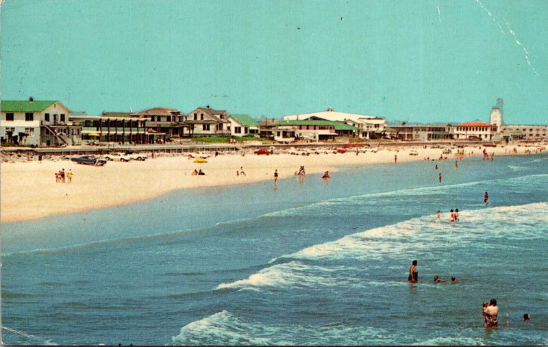 Florida Jacksonville Beach House and Sunbathers 1973