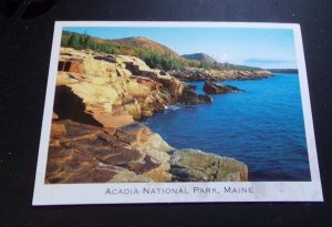 UNUSED POSTCARD - ACADIA NATIONAL PARK, MAINE, STAINED AT THE BOTTOM