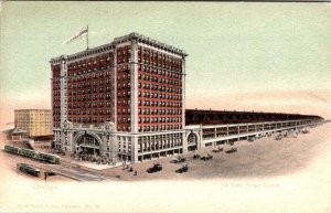 Chicago, IL Illinois  LA SALLE STREET DEPOT Railroad/Train Station UDB Postcard