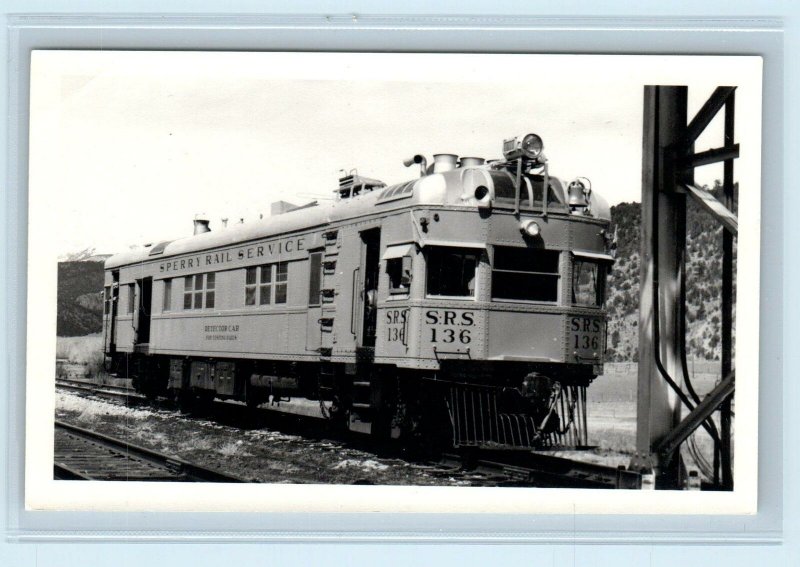 SPERRY RAIL SERVICE  Postcard Sized Photo c1960s Detector RAILROAD CAR