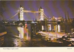 England London Tower Bridge At Night