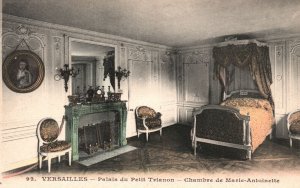 Vintage Postcard Versailles Palais Du Petit Trianon Chambre De Marie Antoinette
