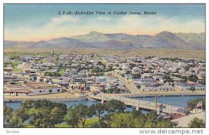 Bird's Eye View Of Ciudad Juarez, Mexico, 1930-1940s