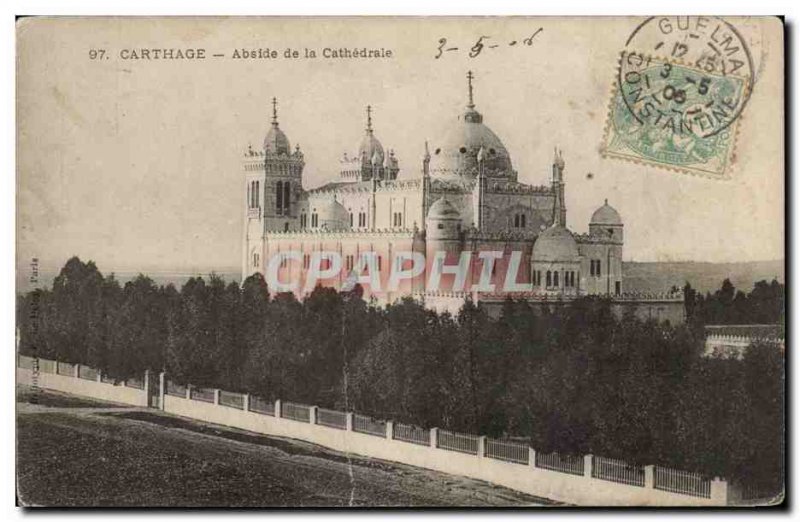 Tunisia Carthage Old Postcard Apse of the cathedral