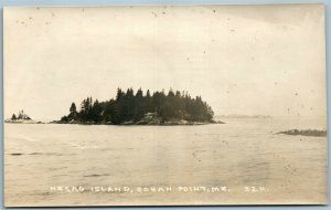 OCEAN POINT ME NEGRO ISLAND VINTAGE REAL PHOTO POSTCARD RPPC