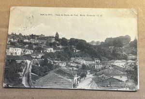 VINTAGE USED POSTCARD - BAYLE & VEEL STS. & NORMAL SCHOOL, BAR-LE-DUC, FRANCE