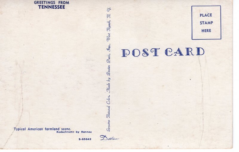 US    PC3468 GREETINGS FROM TENNESSEE