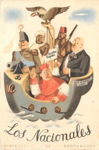 Spanish Civil War Rpeublican Ministeri De Propaganda Postcard Los Nacionales