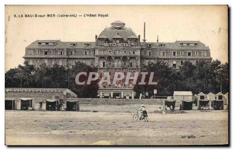 Old Postcard La Baule Sea Loire Inf Hotel Royal