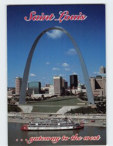 Postcard Saint Louis . . . gateway to the west, St. Louis, Missouri