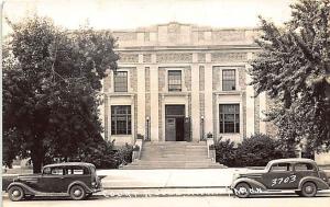 Aitkin MN Court House Old Cars RPPC Postcard