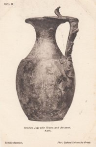 Bronze Jug With Diana Actaeon Kent Sculpture Primitive Art Pottery Postcard