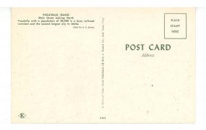 ID - Pocatello. Main Street looking North ca 1956