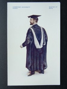 Cambridge University Robes MASTER OF ARTS - Old Postcard by G.D.O.