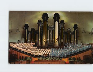 Postcard World-famous Choir and Organ of the Mormon Tabernacle, Utah