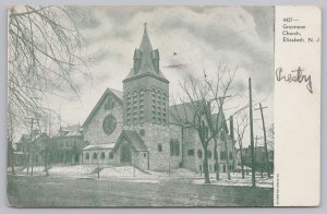 Religious~Greystone Church In Elizabeth NJ~Souvenir Post Card Co~PM 1956~PC