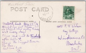 Melfort Saskatchewan SK Sask Canada 1912 RPPC Postcard H68