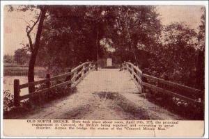 Old North Bridge, Concord MA   (crease)