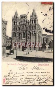 Old Postcard Angouleme The Cathedral Romanesque Facade