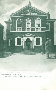 Vintage Postcard Carpenters' Hall Historic Building Philadelphia Pennsylvania PA