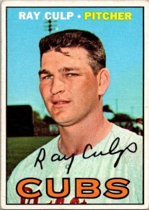 1967 Topps Baseball Card Ray Culp Chicago Cubs sk2198