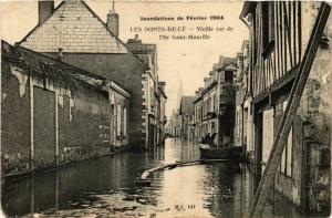 CPA Inondations de Fevrier 1904 - Les PONTS-de-CÉ - Vieille rue de (296842)