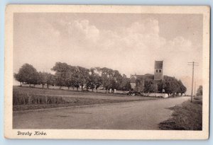 Ebeltoft Jutland Denmark Postcard Draby Church c1930's Unposted Antique