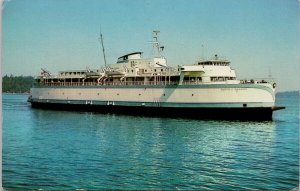 MV Queen of Saanich Ferry Ship Victoria BC Vancouver Island Postcard H38 *as is